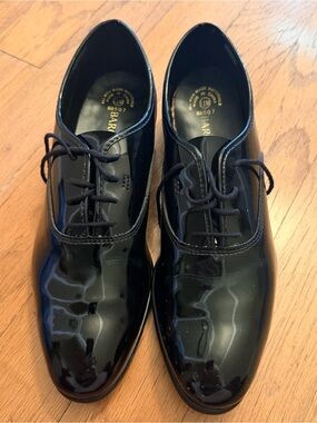 Barclay Men’s Black Patent Leather Formal Derby Oxfords Size 11M